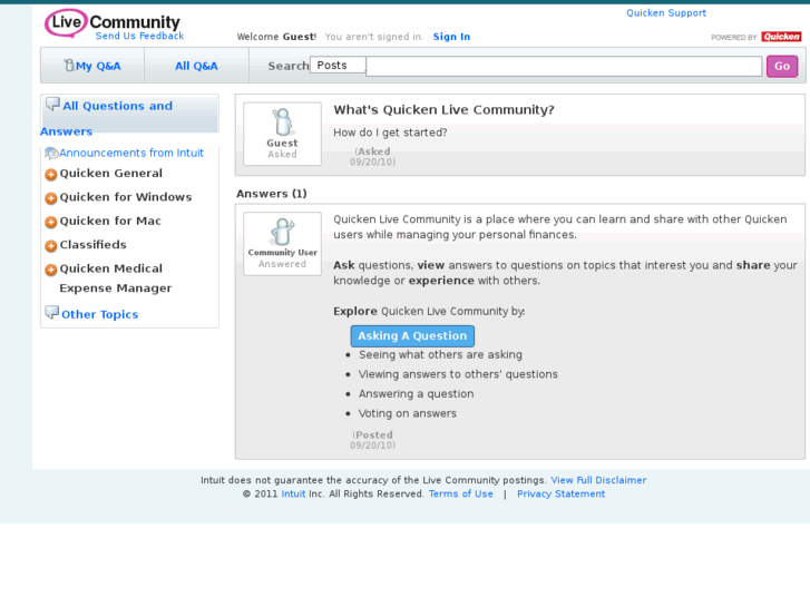 www.quickencommunity.com