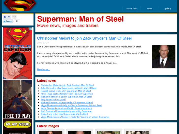 www.supermanmanofsteel.com