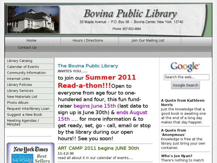 www.bovinalibrary.org