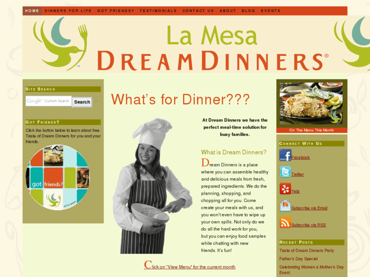 www.lamesadreamdinners.com