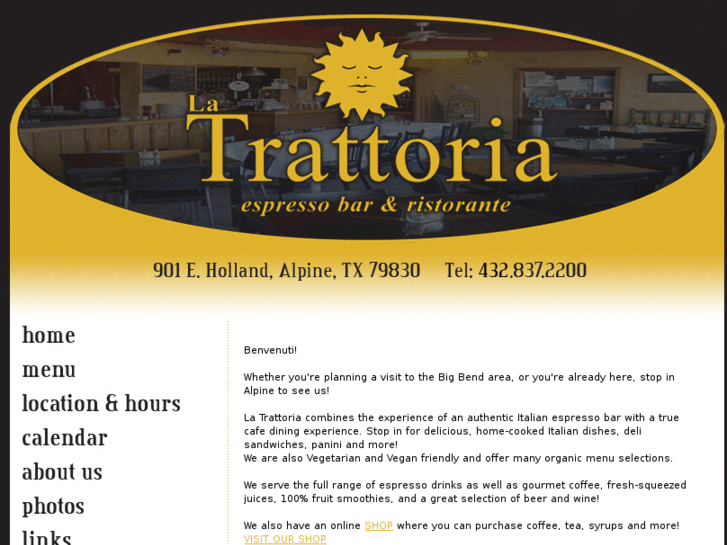 www.latrattoriacafe.com