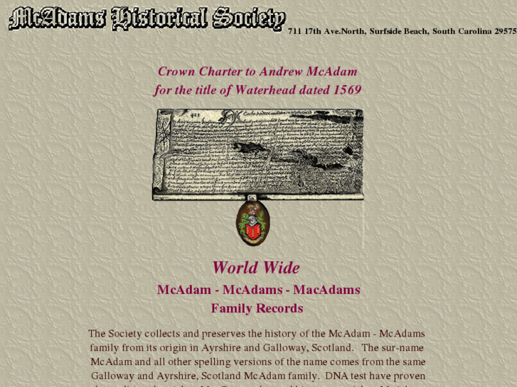 www.mcadamshistory.com