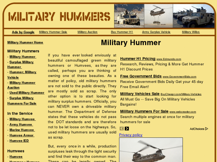 www.militaryhummers.info