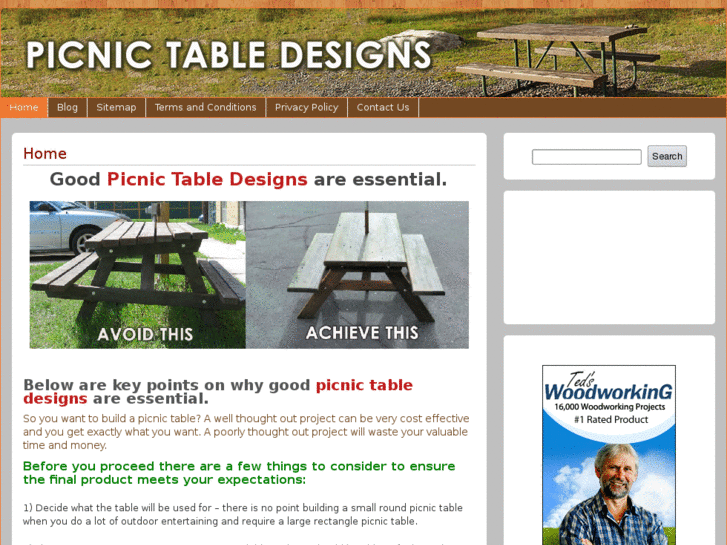 www.picnictabledesigns.net