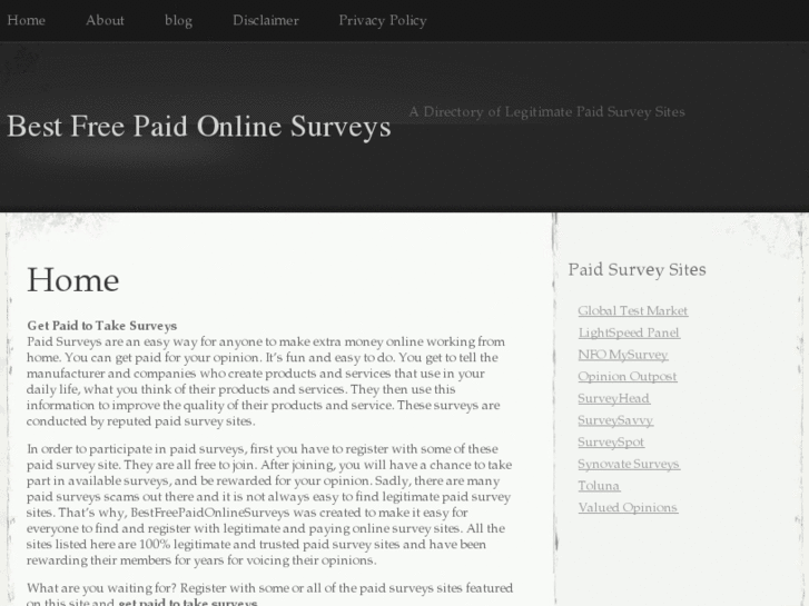 www.bestfreepaidonlinesurveys.com