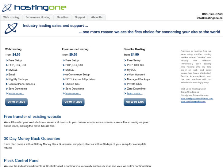 www.hostingone.ca
