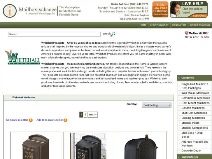 www.whitehall-mailboxes.com