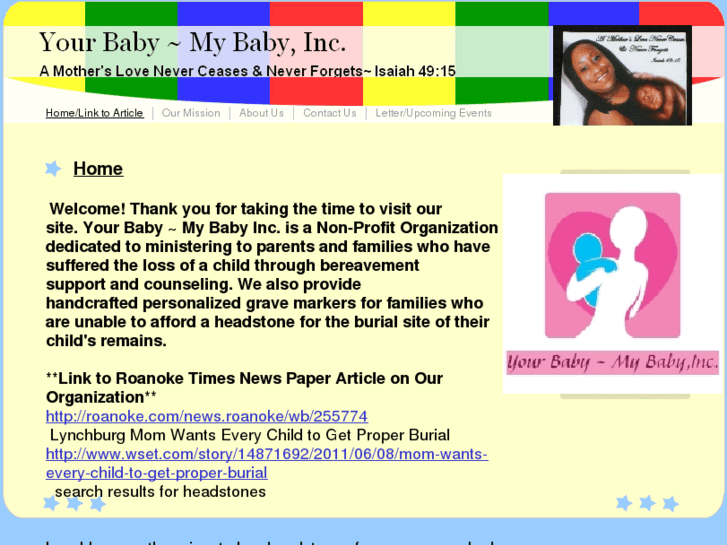 www.yourbabymybaby.org