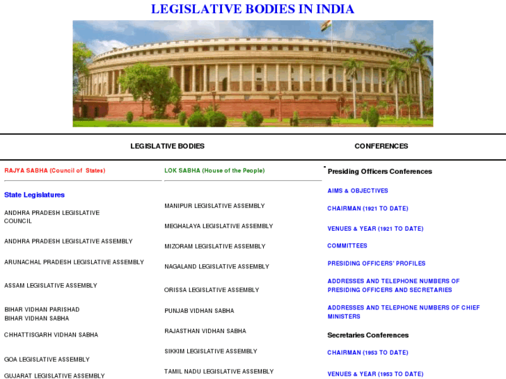 www.legislativebodiesinindia.gov.in