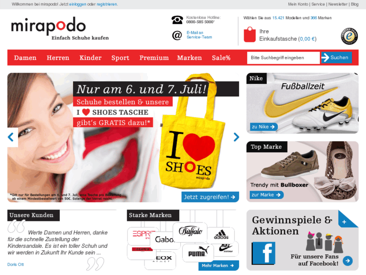 www.mirapodo.de