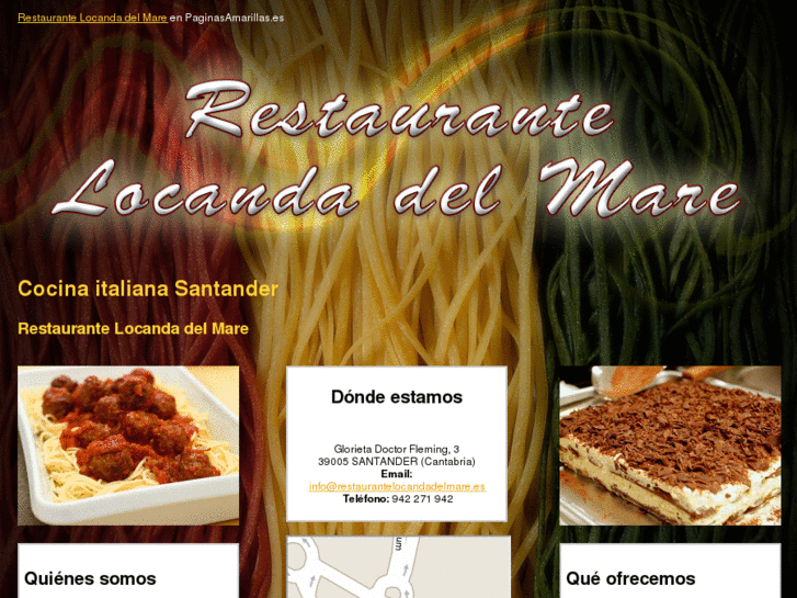 www.restaurantelocandadelmare.es