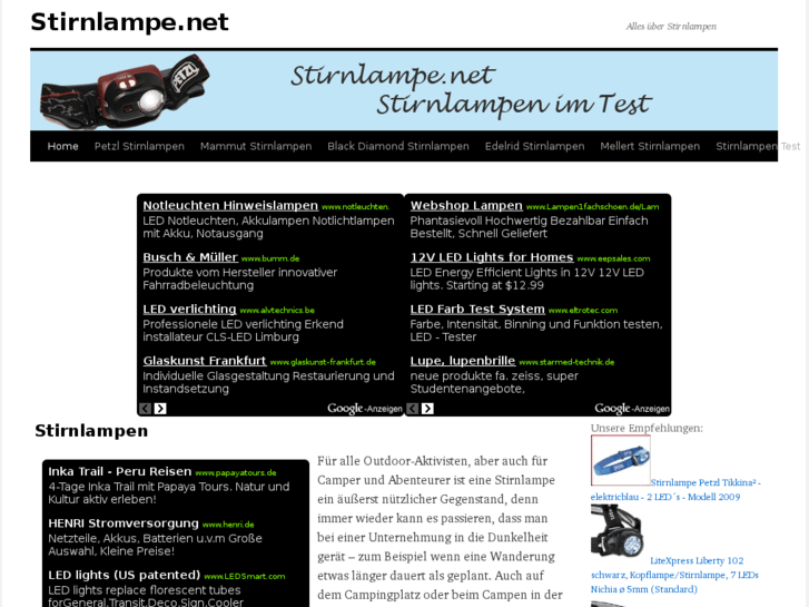 www.stirnlampe.net