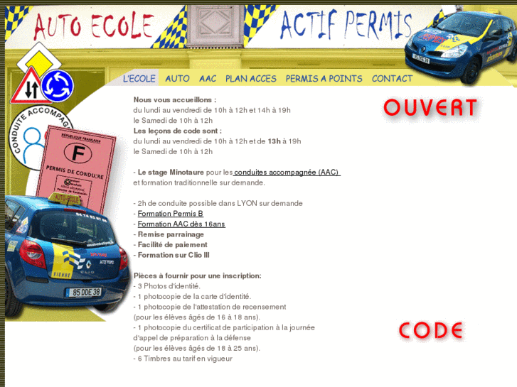 www.auto-ecole-actif-permis.com