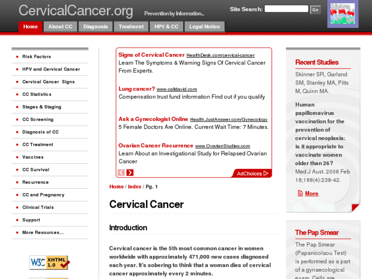 www.cervicalcancer.org