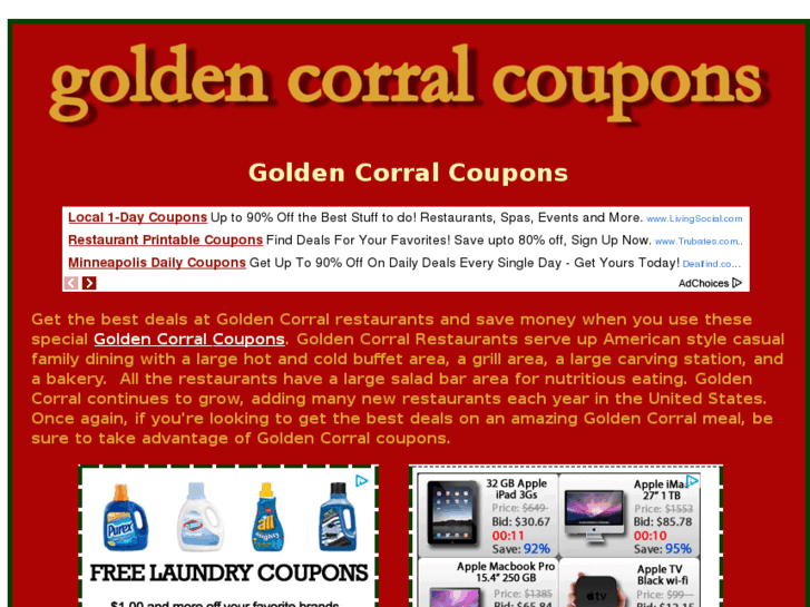 www.goldencorralcoupons.net