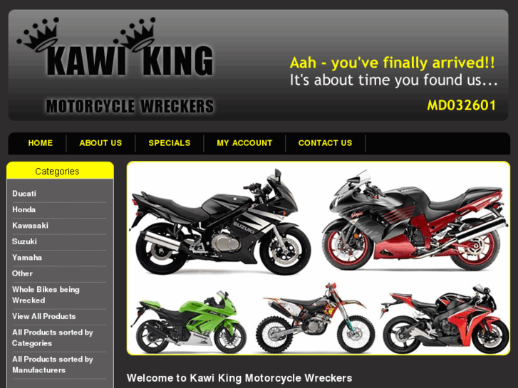 www.kawasakimotorcyclewreckers.com