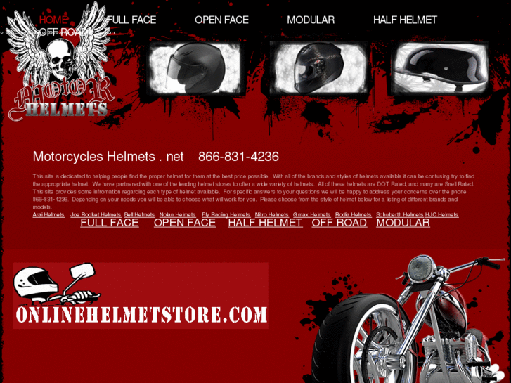 www.motorcycleshelmets.net