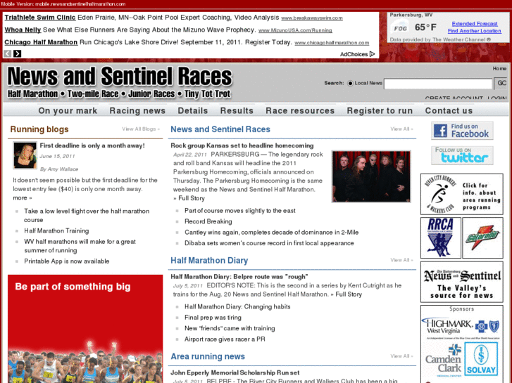 www.newsandsentinelhalfmarathon.com