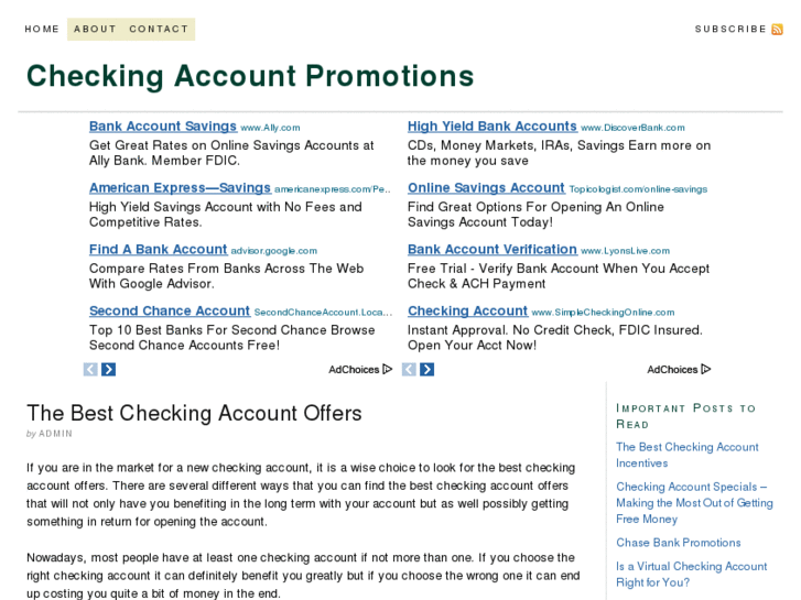 www.checkingaccountpromotions.com