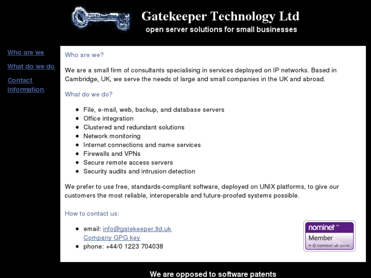 www.gatekeeper.ltd.uk