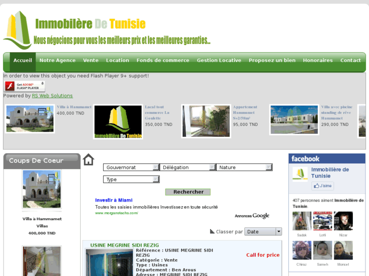 www.immobilieredetunisie.com