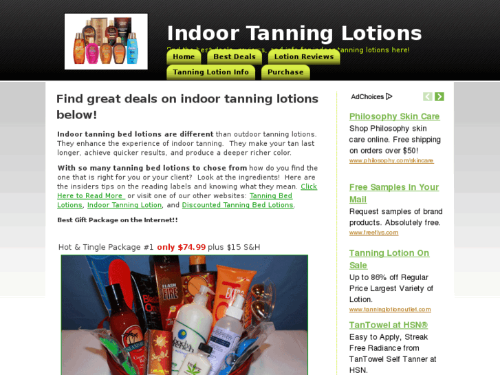 www.indoortanninglotions.net