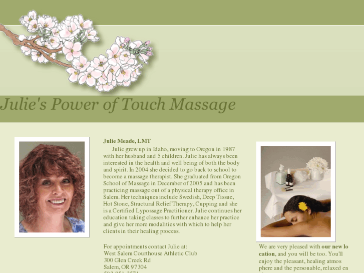 www.juliespoweroftouchmassage.com