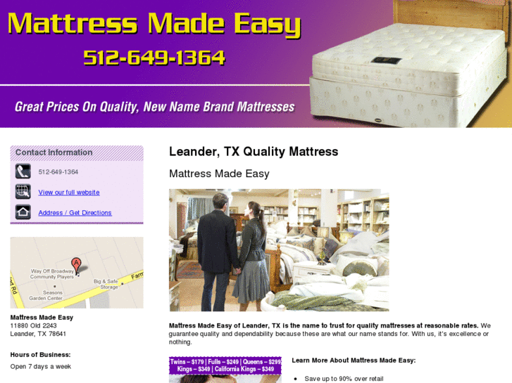 www.mattressmadeeasytexas.com