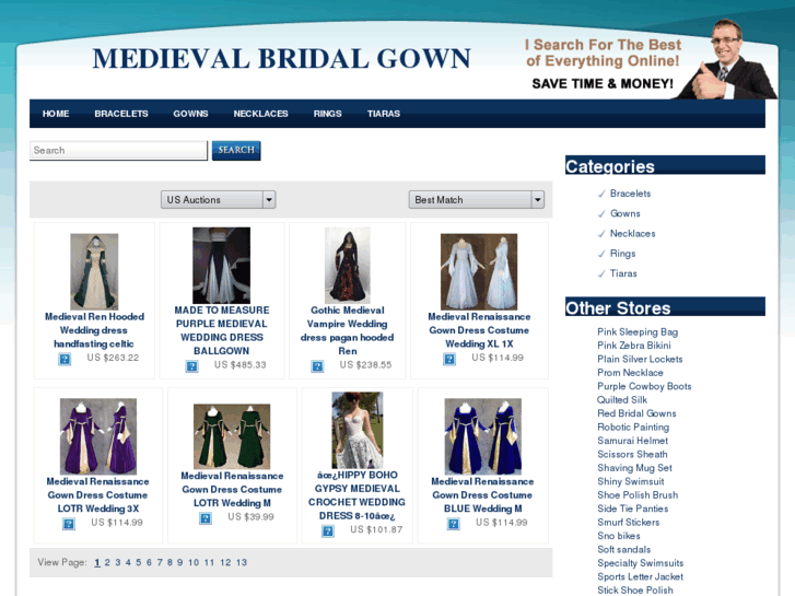 www.medievalbridalgown.com