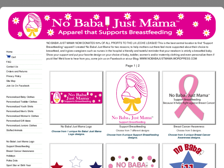 www.nobabajustmama.com