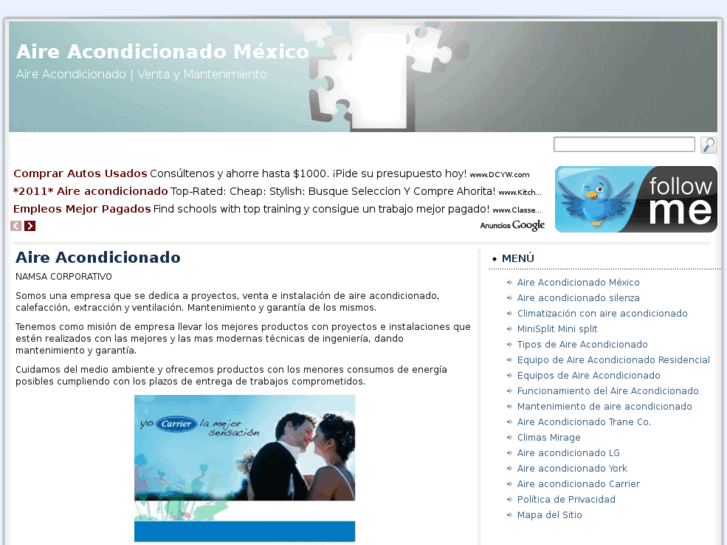 www.aireacondicionadomexico.com.mx