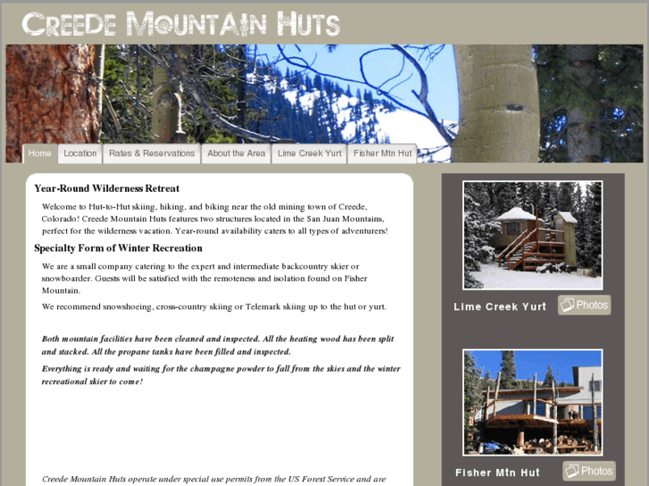 www.creedemountainhuts.com