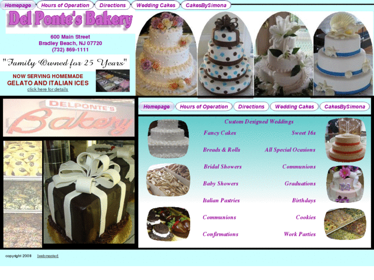 www.delpontesbakery.com