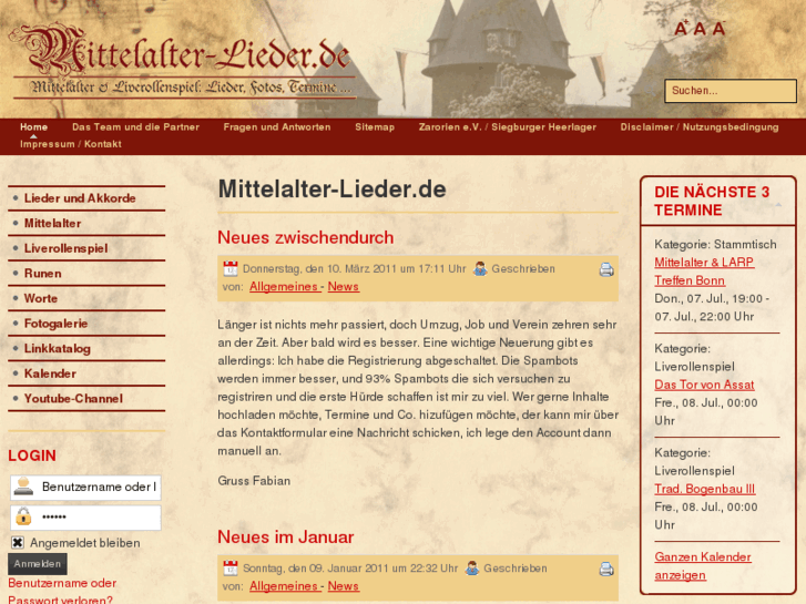 www.mittelalter-lieder.de