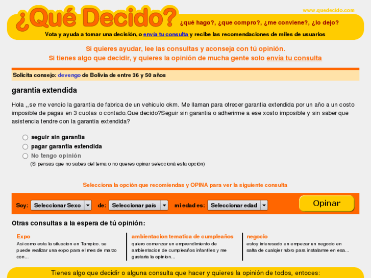 www.quedecido.com