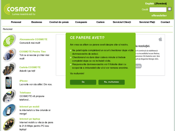 www.cosmote.ro