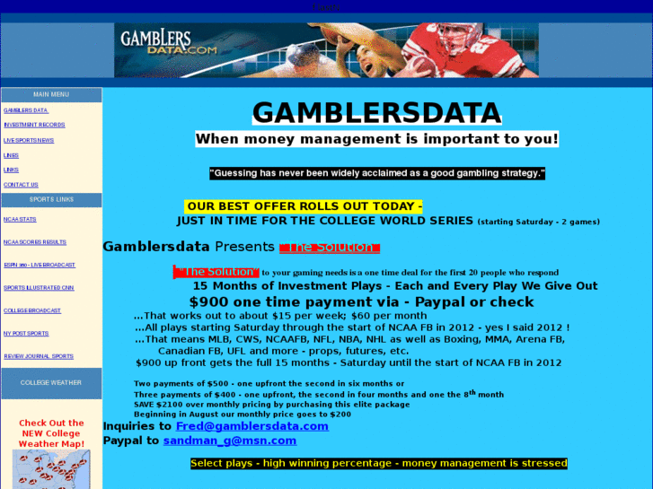 www.gamblersdata.com