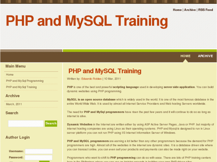 www.phpandmysqltraining.com