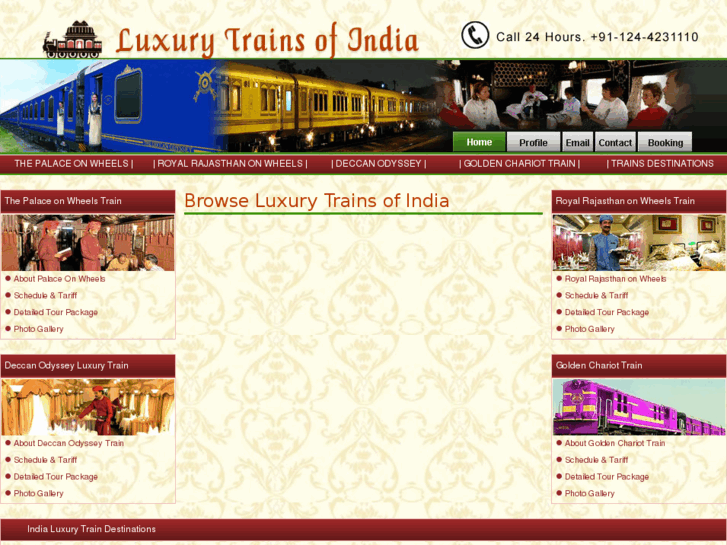 www.theindianluxurytrains.com