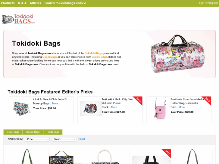 www.tokidokibags.com