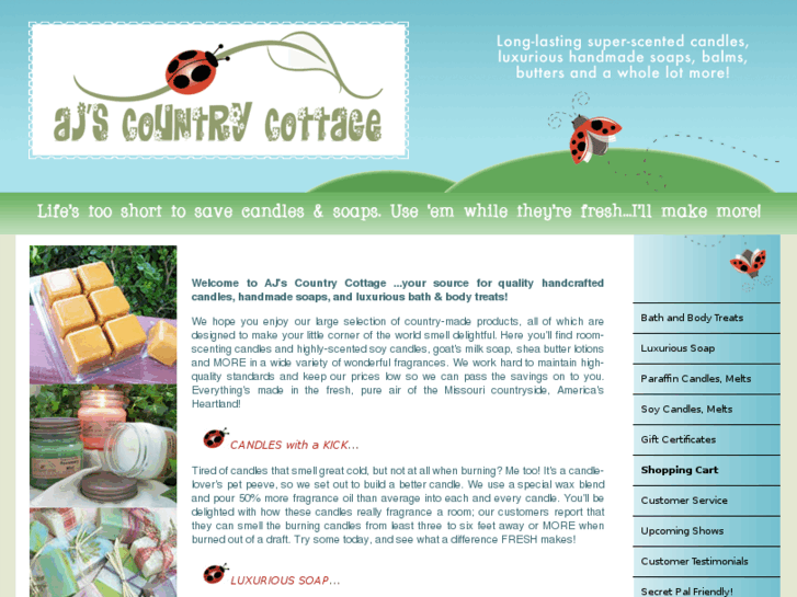 www.ajscountrycottage.com