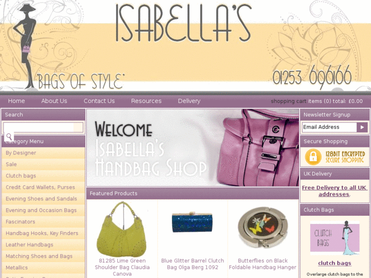 www.isabellas-handbag-shop.com