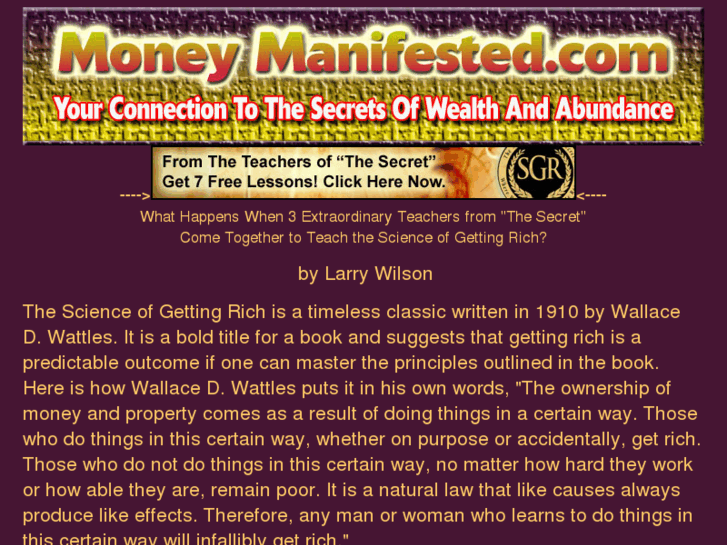 www.moneymanifested.com