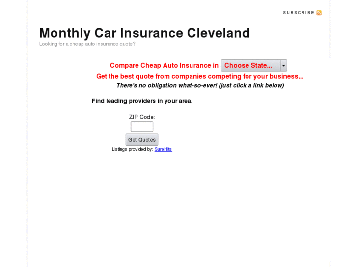 www.monthlycarinsurancecleveland.com