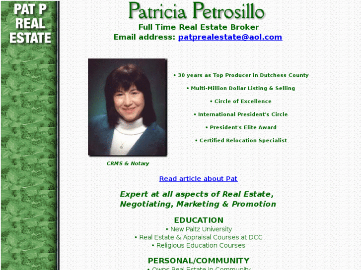 www.patriciapetrosillo.com