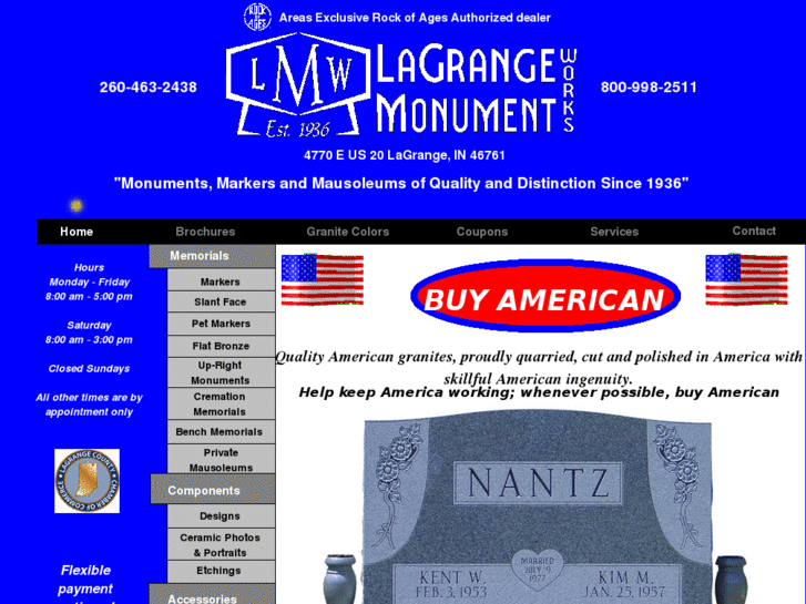 www.lagrangemonumentworks.com