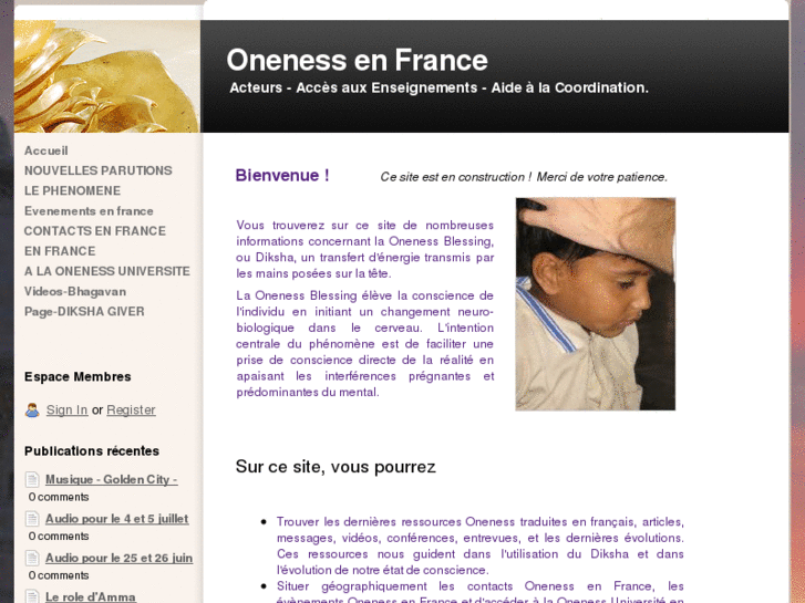 www.onenessenfrance.com