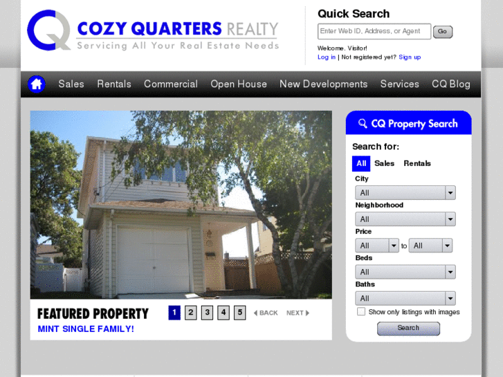 www.cozyquartersrealty.com