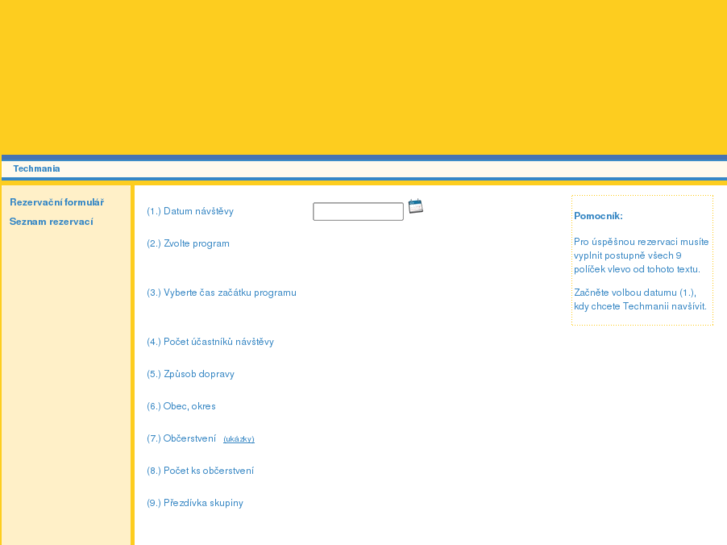 www.techmania-rezervace.cz