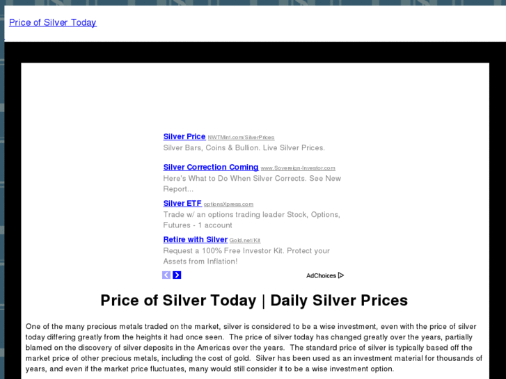 www.priceofsilvertoday.com